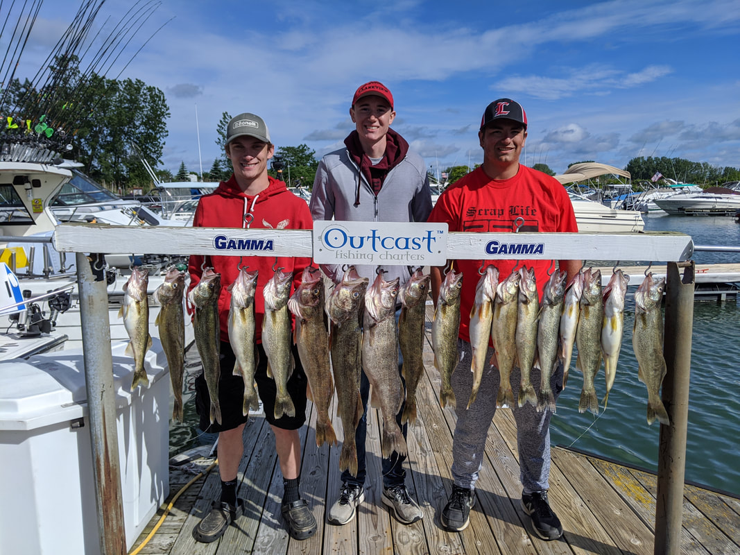 Outcast Fishing Charters LLC Lampe Marina, Erie PA - Fishing Reports